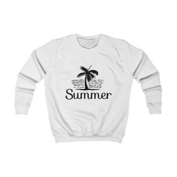 Kids Sweatshirt Several Colors - Summer Palm Tree