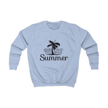 Kids Sweatshirt Several Colors - Summer Palm Tree