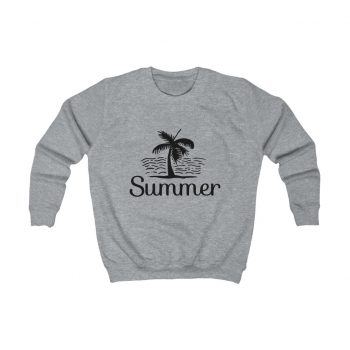 Kids Sweatshirt Several Colors - Summer Palm Tree