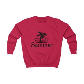 Kids Sweatshirt Several Colors - Summer Palm Tree