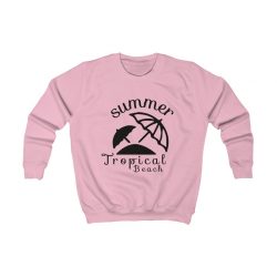 Kids Sweatshirt Several Colors - Summer Tropical Beach