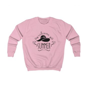 Kids Sweatshirt Several Colors - Welcome Summer Sun Hat