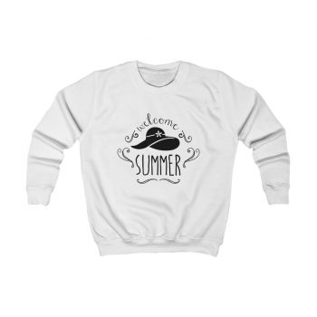 Kids Sweatshirt Several Colors - Welcome Summer Sun Hat