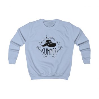 Kids Sweatshirt Several Colors - Welcome Summer Sun Hat