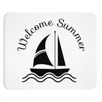 Mousepad Welcome Summer Sailboat