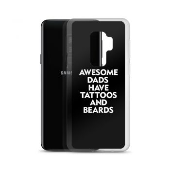 Samsung Cell Phone Case Cover - Awesome Dads Have Tattoos and Beards