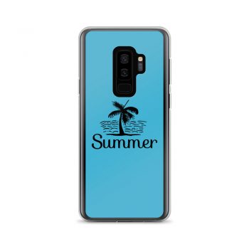 Samsung Cell Phone Case Cover Blue - Summer Palm Tree