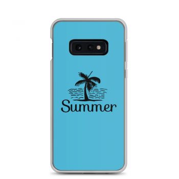 Samsung Cell Phone Case Cover Blue - Summer Palm Tree