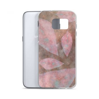 Samsung Cell Phone Case Cover Colorful Leaves Leaf Print Purple Beige Cream Brown Nature Art Print Old Antique Vintage