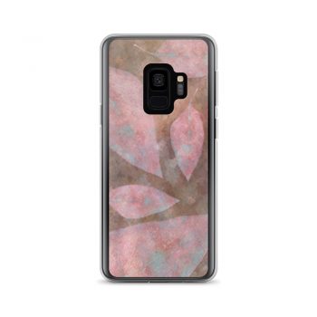 Samsung Cell Phone Case Cover Colorful Leaves Leaf Print Purple Beige Cream Brown Nature Art Print Old Antique Vintage