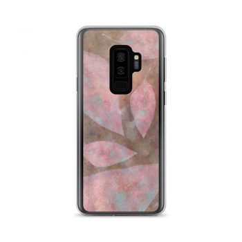 Samsung Cell Phone Case Cover Colorful Leaves Leaf Print Purple Beige Cream Brown Nature Art Print Old Antique Vintage