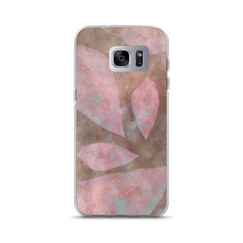 Samsung Cell Phone Case Cover Colorful Leaves Leaf Print Purple Beige Cream Brown Nature Art Print Old Antique Vintage