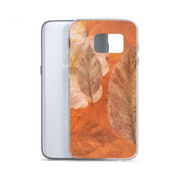 Samsung Cell Phone Case Cover Flower Art Print Old Antique Vintage Botanical Beige Brown Leaf Leaves