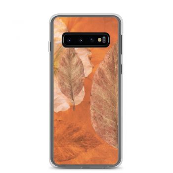 Samsung Cell Phone Case Cover Flower Art Print Old Antique Vintage Botanical Beige Brown Leaf Leaves