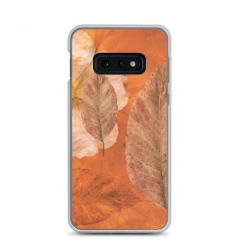 Samsung Cell Phone Case Cover Flower Art Print Old Antique Vintage Botanical Beige Brown Leaf Leaves