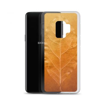 Samsung Cell Phone Case Cover Golden Leaf Vein Print Beige Gold Nature Art Print Old Antique Vintage