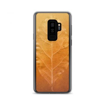 Samsung Cell Phone Case Cover Golden Leaf Vein Print Beige Gold Nature Art Print Old Antique Vintage