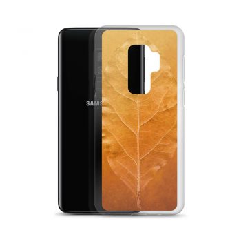 Samsung Cell Phone Case Cover Golden Leaf Vein Print Beige Gold Nature Art Print Old Antique Vintage