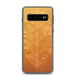 Samsung Cell Phone Case Cover Golden Leaf Vein Print Beige Gold Nature Art Print Old Antique Vintage