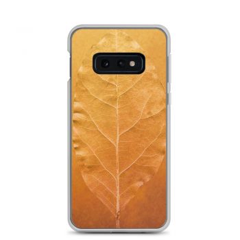 Samsung Cell Phone Case Cover Golden Leaf Vein Print Beige Gold Nature Art Print Old Antique Vintage