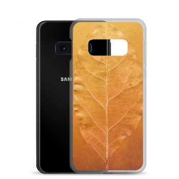 Samsung Cell Phone Case Cover Golden Leaf Vein Print Beige Gold Nature Art Print Old Antique Vintage