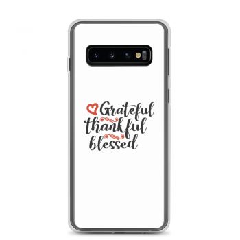 Samsung Cell Phone Case Cover - Grateful Thankful Blessed