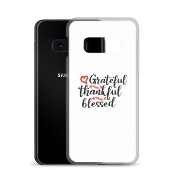 Samsung Cell Phone Case Cover - Grateful Thankful Blessed