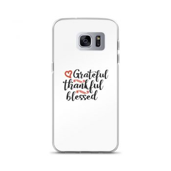 Samsung Cell Phone Case Cover - Grateful Thankful Blessed