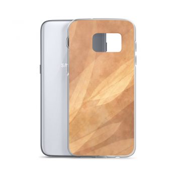 Samsung Cell Phone Case Cover Leaves Leaf Print Abstract Sand Brown Beige Cream Nature Art Print Old Antique Vintage