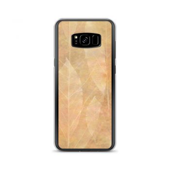 Samsung Cell Phone Case Cover Leaves Leaf Vein Print Beige Cream Brown Nature Art Print Old Antique Vintage