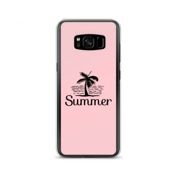 Samsung Cell Phone Case Cover Pink - Summer Palm Tree