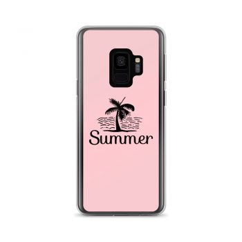 Samsung Cell Phone Case Cover Pink - Summer Palm Tree