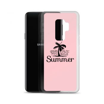 Samsung Cell Phone Case Cover Pink - Summer Palm Tree