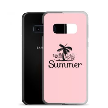 Samsung Cell Phone Case Cover Pink - Summer Palm Tree