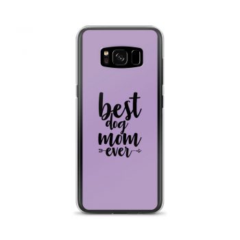 Samsung Cell Phone Case Cover Purple - Best Dog Mom Ever