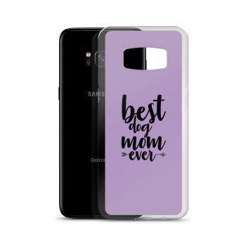 Samsung Cell Phone Case Cover Purple - Best Dog Mom Ever