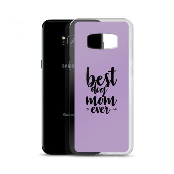 Samsung Cell Phone Case Cover Purple - Best Dog Mom Ever