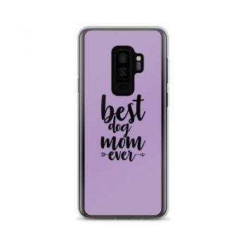 Samsung Cell Phone Case Cover Purple - Best Dog Mom Ever