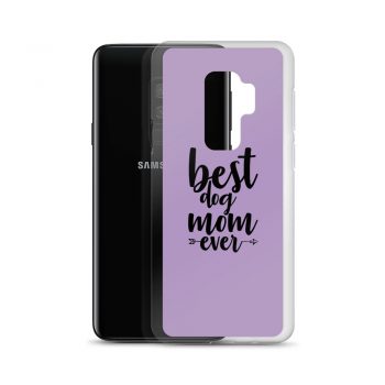 Samsung Cell Phone Case Cover Purple - Best Dog Mom Ever