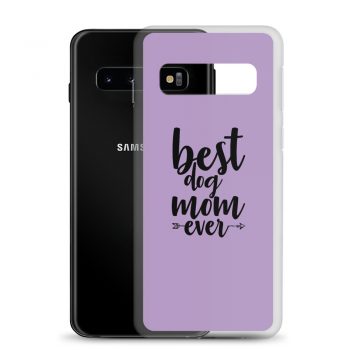 Samsung Cell Phone Case Cover Purple - Best Dog Mom Ever