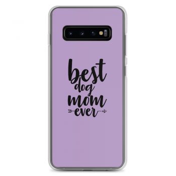 Samsung Cell Phone Case Cover Purple - Best Dog Mom Ever