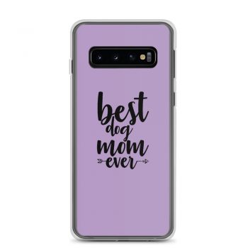 Samsung Cell Phone Case Cover Purple - Best Dog Mom Ever