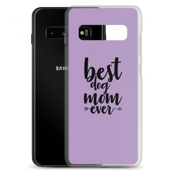 Samsung Cell Phone Case Cover Purple - Best Dog Mom Ever