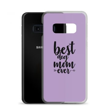 Samsung Cell Phone Case Cover Purple - Best Dog Mom Ever