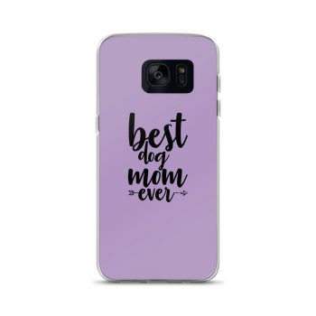 Samsung Cell Phone Case Cover Purple - Best Dog Mom Ever