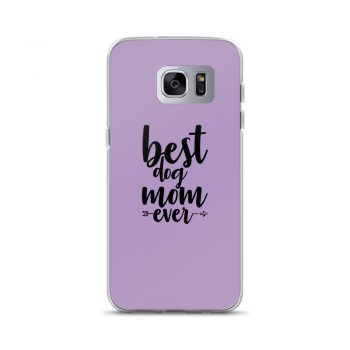 Samsung Cell Phone Case Cover Purple - Best Dog Mom Ever