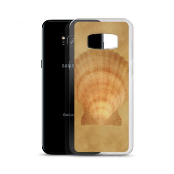 Samsung Cell Phone Case Cover Sea Shell Seashells Ocean Beige Sand Art Print Old Antique Vintage Botanical Beige Brown