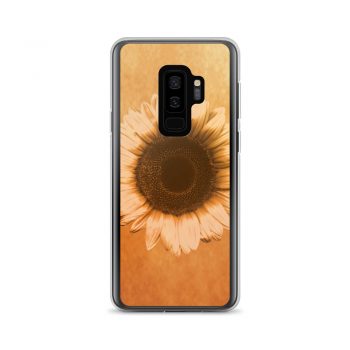 Samsung Cell Phone Case Cover Sunflower Flower Art Print Old Antique Vintage Beige Yellow Brown Gold