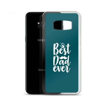 Samsung Cell Phone Case Cover Teal - Best Dad Ever