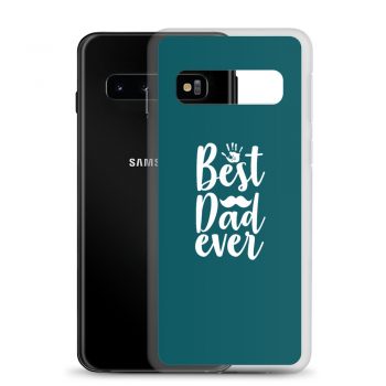 Samsung Cell Phone Case Cover Teal - Best Dad Ever